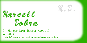 marcell dobra business card
